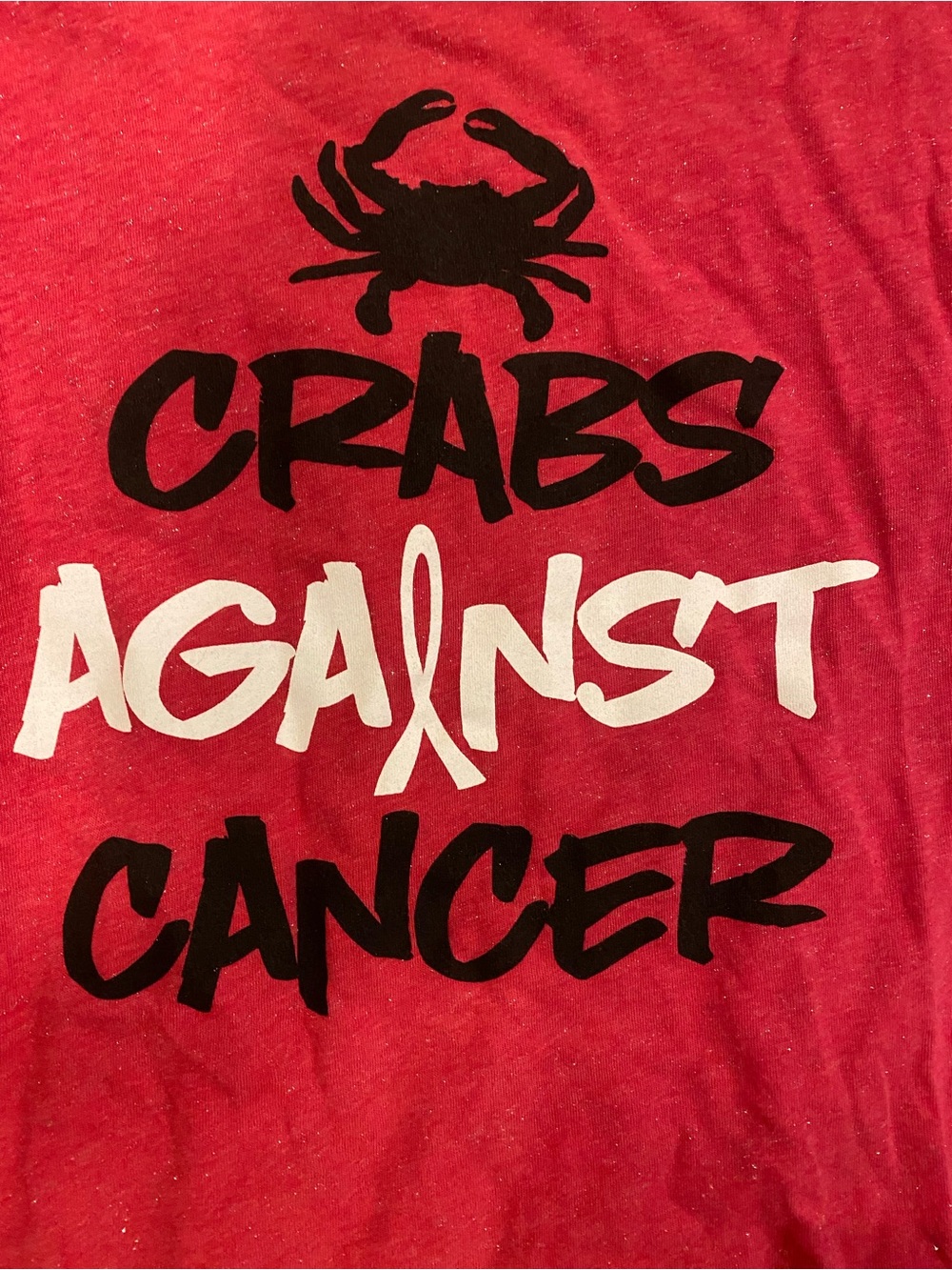 Maryland Crabs 🦀 against Cancer Graphic Tee.  NWOT